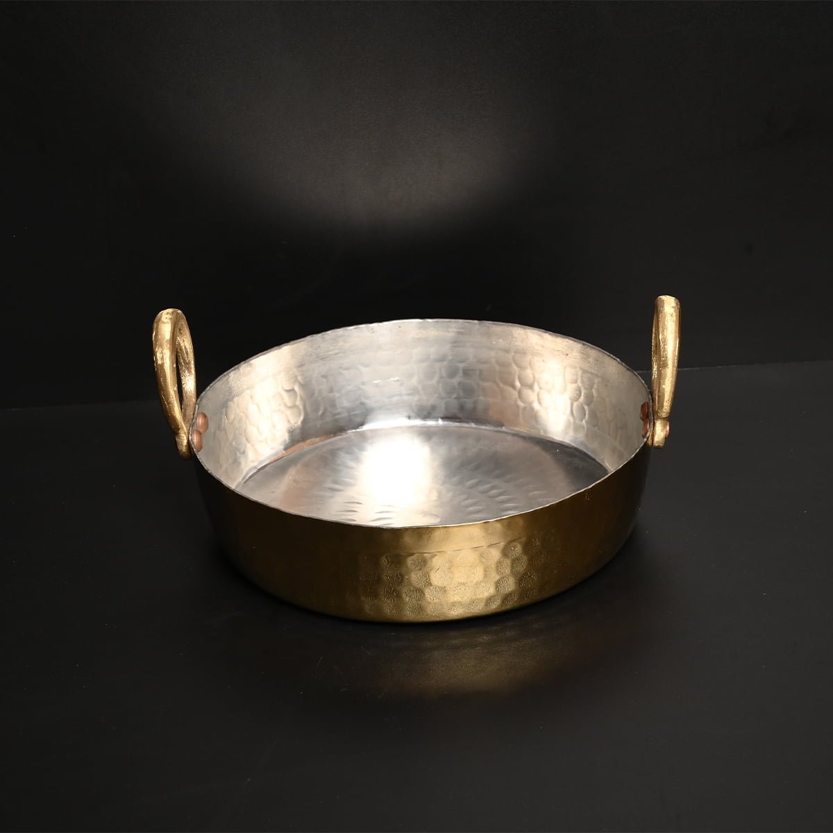 Brass Jalebi Kadai (Flat Kadai)