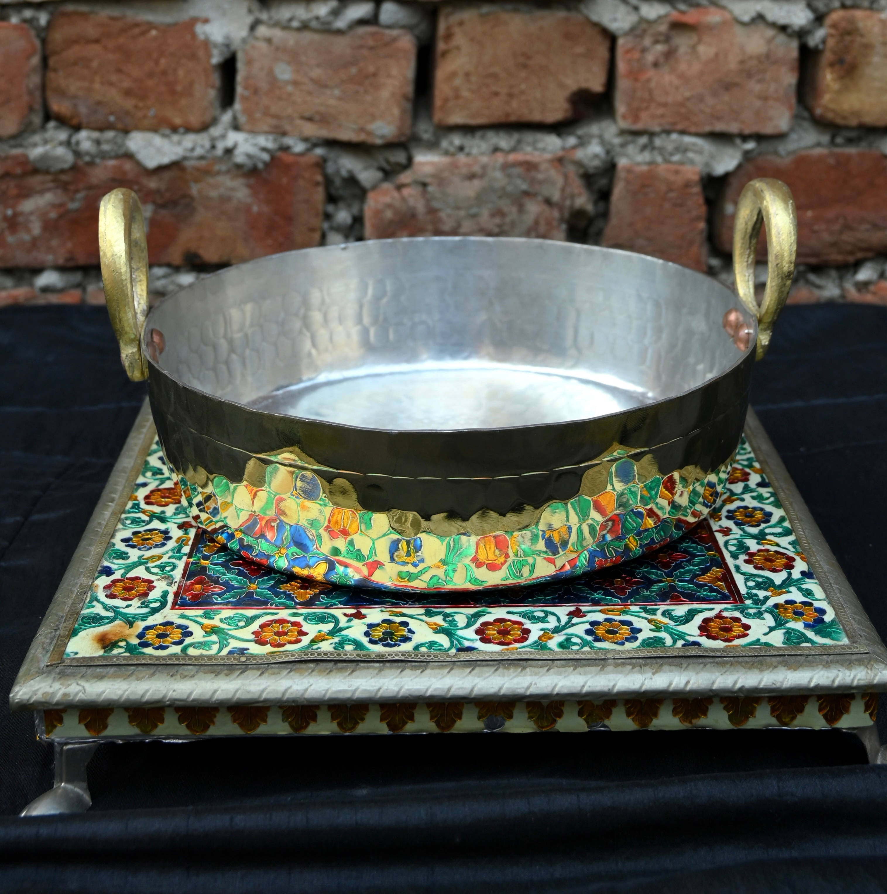 Brass Jalebi Kadai (Flat Kadai)