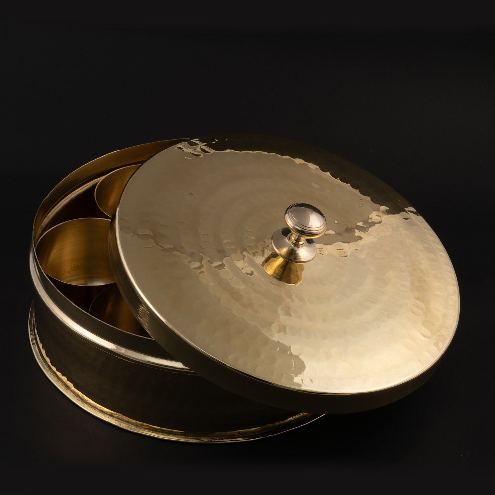 Brass Masala Dani (Spices Box)